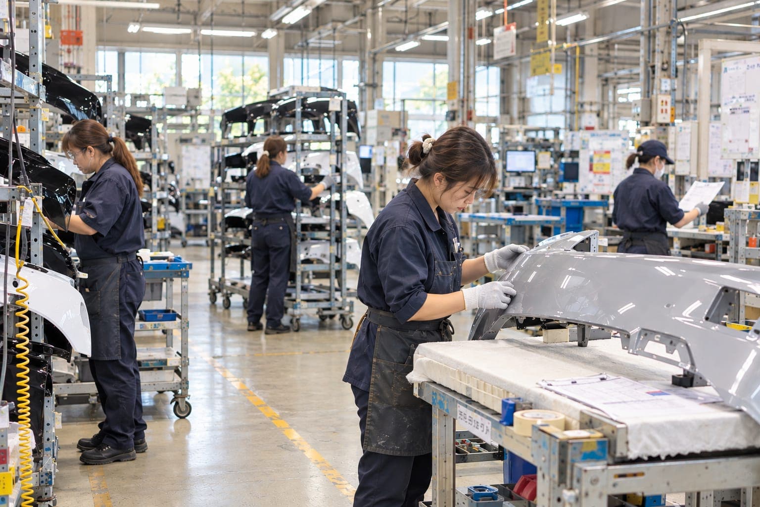 愛知県｜特定技能・塗装後の自動車部品検査スタッフ募集